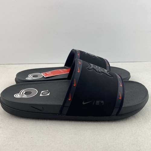 SANDALI NIKE DETROIT TIGERS MLB SLIDES SLIP ON UOMO TAGLIA 10 fuori campo