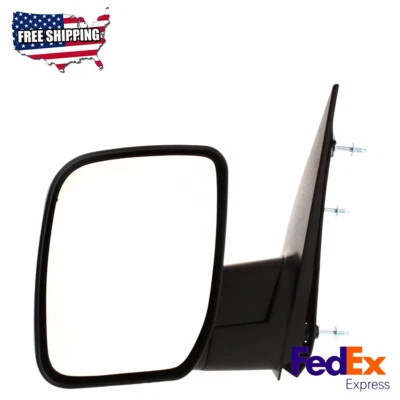 Espejo retrovisor negro texturizado lado del conductor para Ford E-350 E-150 E-450 E-250 2008-2013 Foto 1 de 4