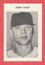 1969 Milton Bradley # 3B Jerry Adair - Kansas City Royals Box 705-103