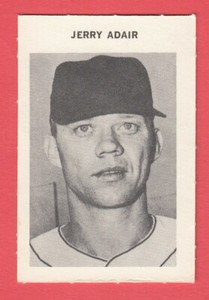 1969 Milton Bradley # 3B Jerry Adair - Kansas City Royals Box 705-103