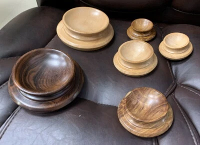 Wooden Sphere Stand with choice of Sizes /Wood Polished 1 2 3 4 5 6 inches Base