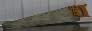 Vintage Superior Warranted Durex Antique Hand Cross Cut Saw 8 Point 26 Inch *** - Picture 1 of 9