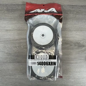AKA Racing 1/8 Buggy Enduro Soft Long Wear EVO Wheel Monted White AKA14006XRW - Picture 1 of 2