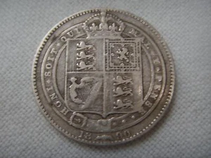 QUEEN VICTORIA 1890 SILVER SHILLING - Picture 1 of 1