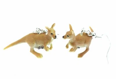 Pendientes Canguro Canguros Miniblings Colgante Australia Con Bebé Zoo Goma Foto 1 de 4