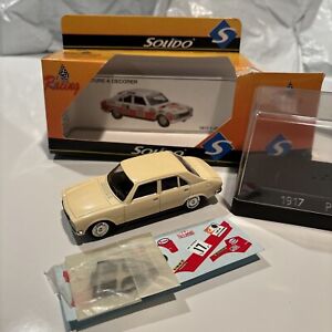 Solido 1917 Peugeot Safari 504 #17 RALLY CAR with case and decals