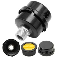 3/4" 20mm Thread Metal Air Compressor Intake Filter Noise Muffler Silencer 1pc