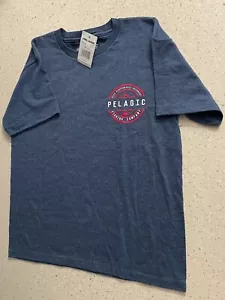 Pelagic Shirt Youth Medium Blue Offshore Fishing Company Short Sleeve NWT Tee - Picture 1 of 3