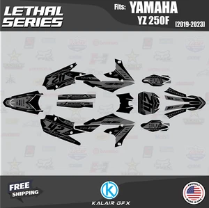 Graphics Kit for Yamaha YZ250F 2019 2020 2021 2022 2023 Lethal - SMOKE - Imagen 1 de 6