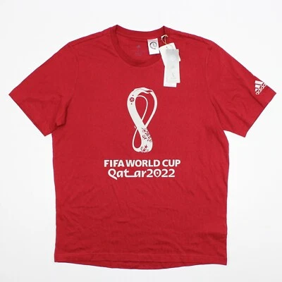 Camiseta Adidas Adulto Grande Roja Fútbol Hombre NUEVA FIFA Mundial Qatar 2022 Foto 1 de 4