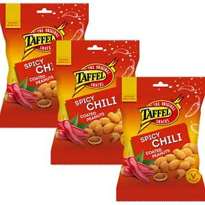 3 bocadillos de cerveza de cacahuetes tostados recubiertos de chile picante taffel 140 g 4,9 oz - Imagen 1 de 6