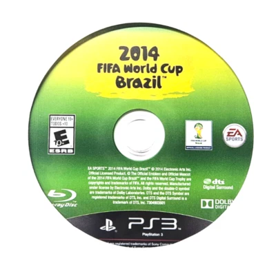 2014 FIFA WORLD CUP BRAZIL (PS3) PLAYSTATION 3 (DISC-ONLY) VERY GOOD!!! - Image 1 of 3