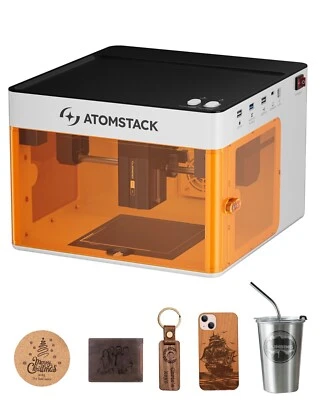 ATOMSTACK 5W Laser Engraver, Laser Cutter, Unibody Laser Engraving Machine new - Image 1 of 4