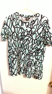 Blusa de envío Abandon patrón geométrico talla M - Imagen 1 de 5