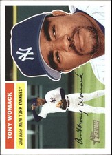 2005 Topps Heritage New York Yankees Baseball Card #165 Tony Womack