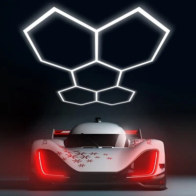 Luci Garage LED Hexagon per Officina Dettagli Auto Palestra Ufficio Personalizza - Immagine 1 di 4