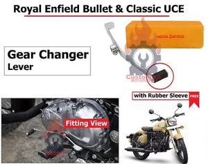 Royal Enfield "Bullet & Classic UCE" "Gear Changer Lever" con funda de goma - Imagen 1 de 9
