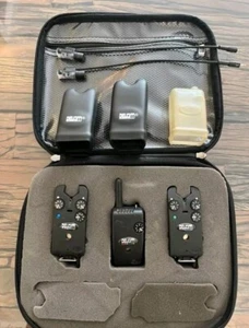 Delkim TXI Plus 2+1 Bite Alarm BLUE + GREEN inc Black Box, D-Lok + Nite Lites - Picture 1 of 1