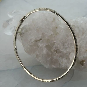 14K Gelbgold Diamant Eternity Klapp Armreif Armband 1,5ct tw H SI Qualität* - Bild 1 von 7