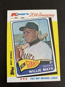 Topps kmart 20th Anniversary 1965 MVP National League Series Willie Mays Card - Picture 1 of 2