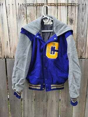WOMENS HIGH SCHOOL VARSITY LETTERMAN JACKET DeLong Soccer USA M - Image 1 of 4