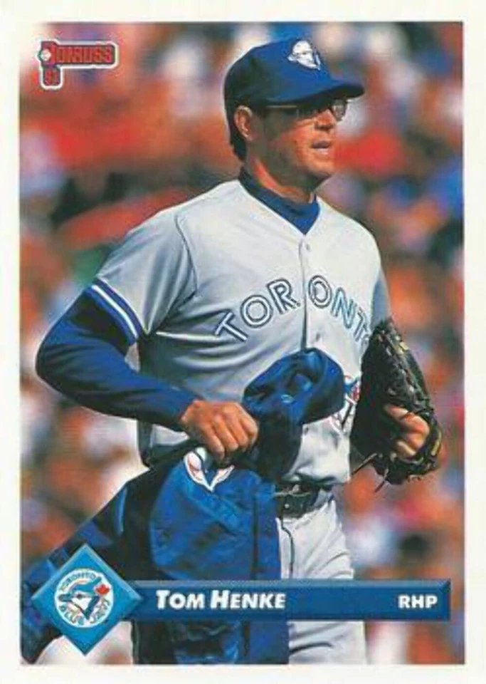 #723 Tom Henke - Toronto Blue Jays - 1993 Donruss Baseball - Image 1 of 1