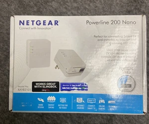 Netgear XAVB2101 100 PAS Powerline 200 Nano CPL 200 Adapter Kit 200MPS - Picture 1 of 12