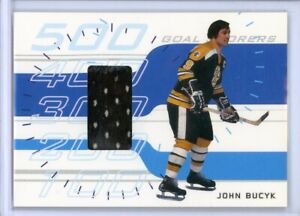 2001-02 BAP Memorabilia 500 Goal Scorers #GS16 John Bucyk JERSEY - Boston Bruins