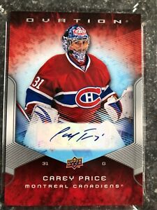 2008-09 UD Ovation NHL Hockey Carey Price auto Card Oversized extremely rare
