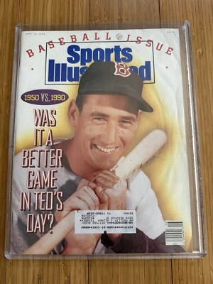 Autógrafo de revista Sports Illustrated 1990 firmado certificado de autenticidad Ted Williams JSA Foto 1 de 4
