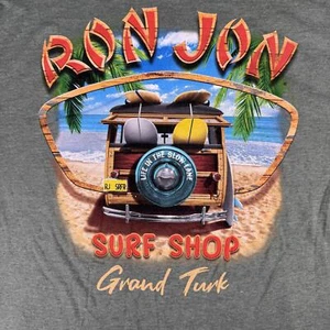 Ron Jon Surf Shop Grand Turk Tee XL Green Beach Graphic T-Shirt Surf Travel - Picture 1 of 5