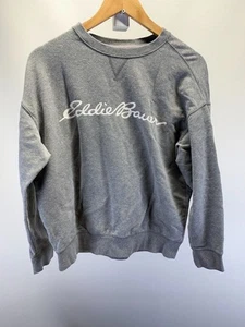 Eddie Bauer Sweatshirt Women's Size S Gray Crew Neck Long Sleeve Pullover - Picture 1 of 7