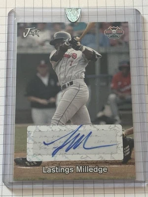Lasting Milledge 2005 Just Minors novato autografiado 22/50 Foto 1 de 2