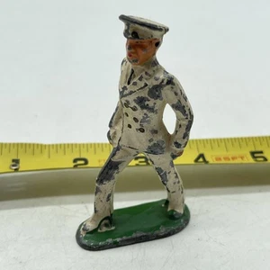 Vintage Marclay Toy Soldier Navy Captain Marching Soldier Made In USA - Picture 1 of 4