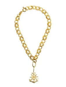 14K Gold Bettelarmband - Anker Charm 4,9 g - Bild 1 von 8
