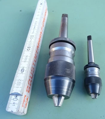2 Schnellspannbohrfutter 0-4 1-13 mm  MK1 MK2 B10 B16 Bohrfutter Bohrmaschine - Bild 1 von 3