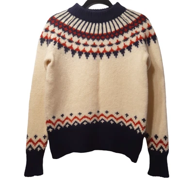 Jersey Tommy Hilfiger Yugo Fairisle Tejido Manga Raglán Cuello Simulado Talla Pequeña Foto 1 de 4
