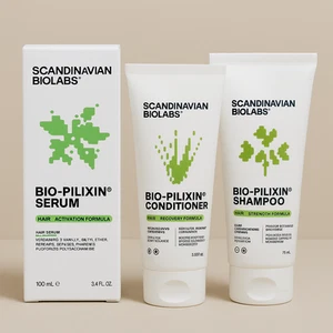 Scandinavian Biolabs Bio-Pilixin Serum Hair Activation + Shampoo + Conditioner - Picture 1 of 10