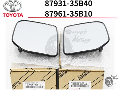 TOYOTA Genuine OUTER REAR VIEW MIRROR Glass LH RH 87931-35B40 87961-35B10 OEM - Image 1 of 4
