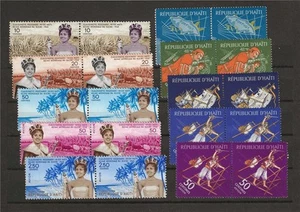 Haiti 1960-61 mit Luftpost Miss Shugar Queen Piratenschiff 10 Paar postfrisch - Bild 1 von 1