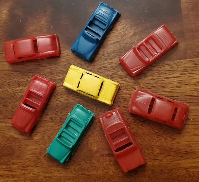 8 VINTAGE 50’s  PLASTIC CARS USED MPC USA 2” FORD CHRSLER WILLY'S MERCURY NASH+ - Image 1 of 4