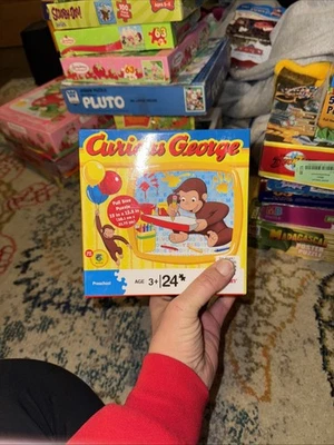 Puzzle Curious George 2010 Pressman 24 piezas. Completo Foto 1 de 2