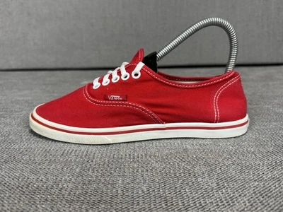Vans Off The Wall Women's Size 6 Classic Red Canvas Tennis Shoes Beach Casual - Image 1 of 4