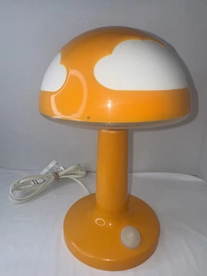 Lámpara de mesa vintage Ikea SKOJIG nube naranja moderna kitsch plástico hongo usada en excelente estado Foto 1 de 4