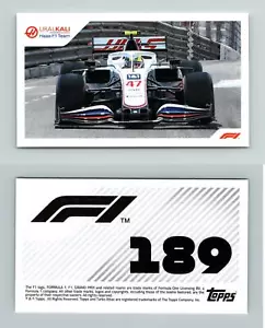 Haas - Mick Schumacher #189 Formula 1 Season 2021 Topps Sticker - Picture 1 of 1