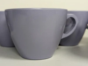 VINTAGE Royalon Melmac Lavender Purple Set Of 8 Coffee Tea Cups Made USA - Picture 1 of 7