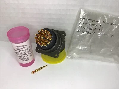 AMPHENOL Aerospace MS3122E20-16P 0225 71-254220-16P Plug & Pin Kit 314980 (b51) - Image 1 of 4