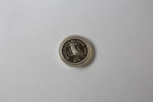 1979 FALKLAND ISLANDS 5 POUNDS SILVER PROOF COIN - Picture 1 of 2