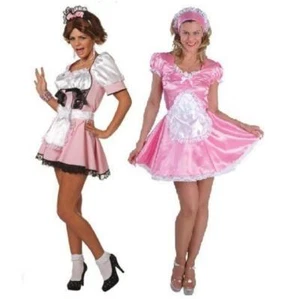 Zimmermädchen Hausmädchen Kostüm Kleid French Maid Dienstmädchen Mädchen Damen - Bild 1 von 3