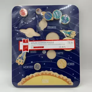 Pottery Barn Kids Solar System Wooden Puzzle Navy Blue Multi 19.75" H #Z510 READ - Picture 1 of 5